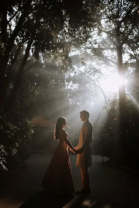 SUNLIGHT, WEDDING SHOOT, TREES