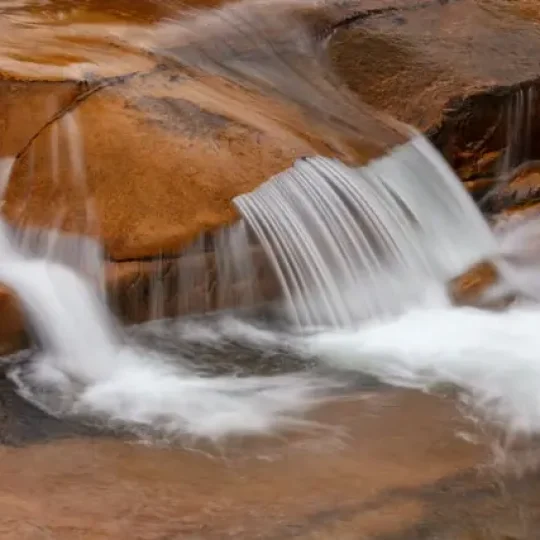 silky smooth waterfall slow shutter speed